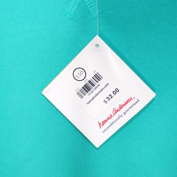 Hanna Andersson Sweater 150 Oeko-Tex Mint Green - Picture 5 of 6